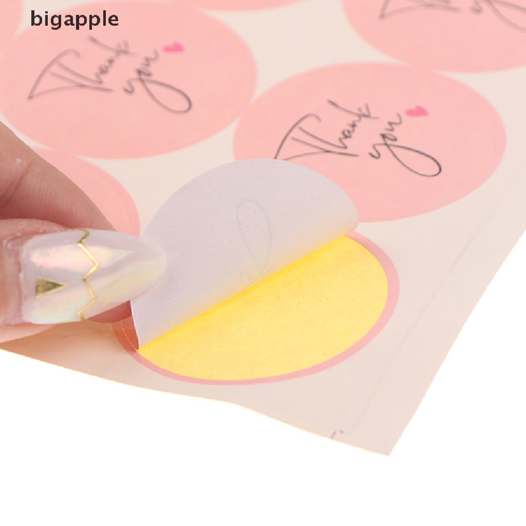 Set 120 Miếng Dán 3.8cm Hình Tròn Họa Tiết Chữ Thank You Màu Hồng Dùng Để Trang Trí Tiệc Cưới