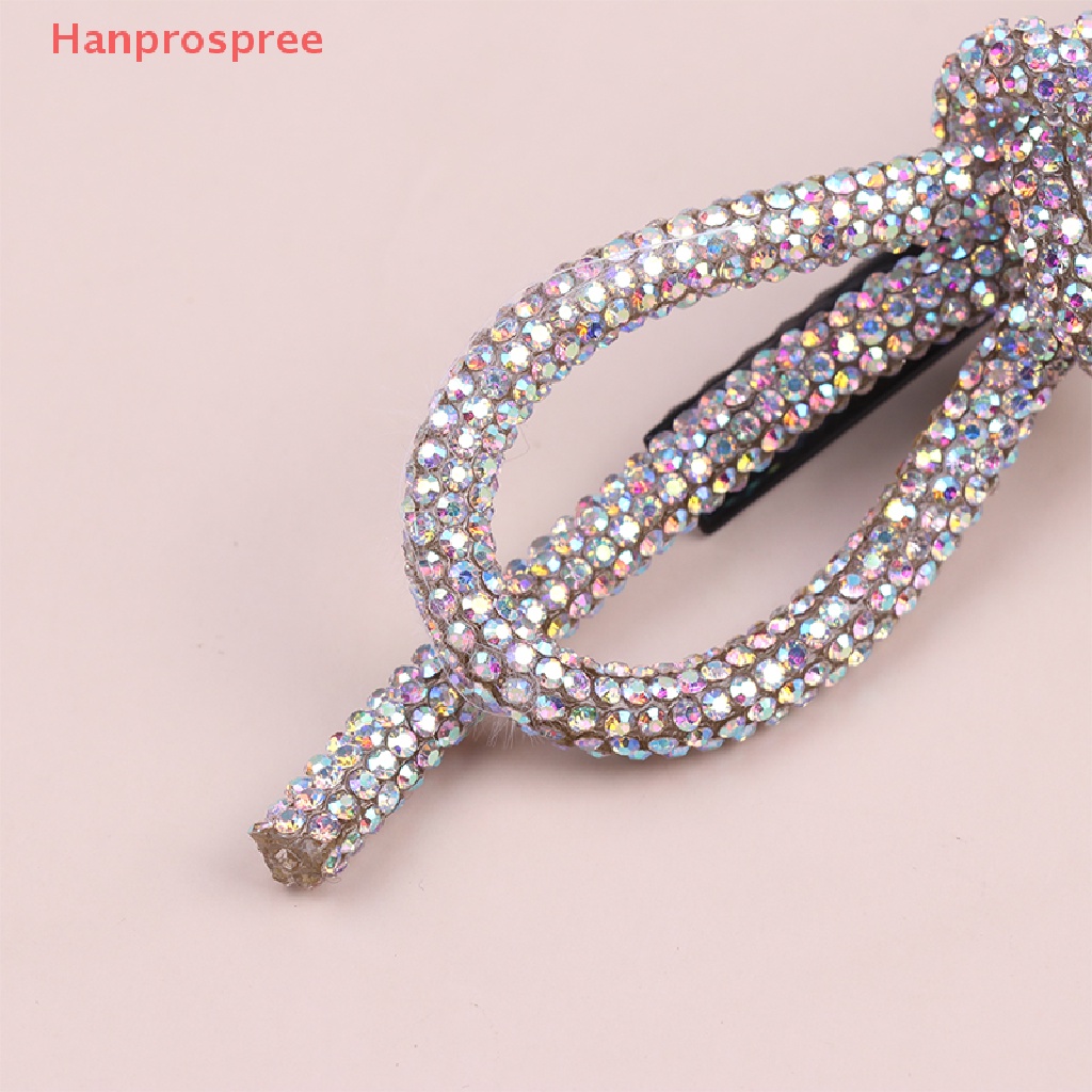 Bộ 2 Kẹp Tóc Nơ Đính Đá Thời Trang