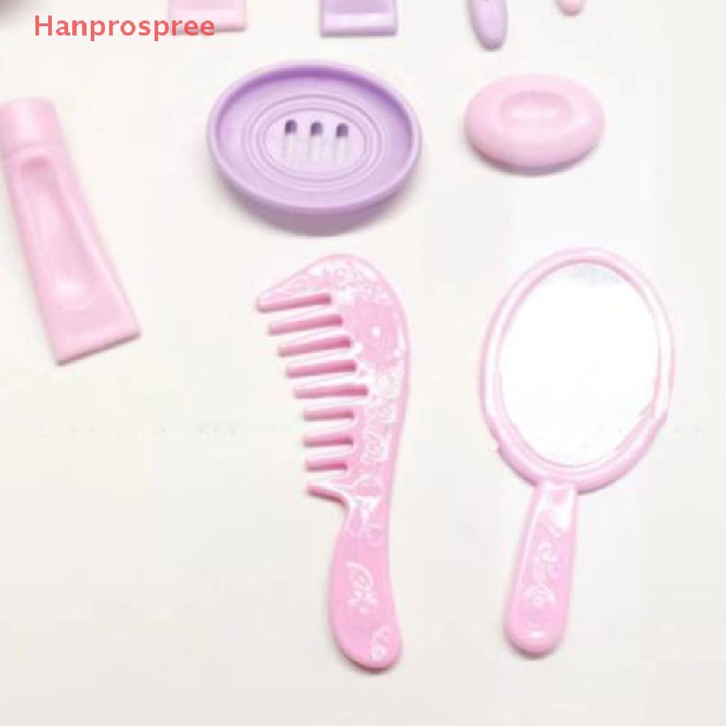 Set 13 Món Đồ Nội Thất Phòng Tắm Cho Búp Bê Tỉ Lệ 1: 12