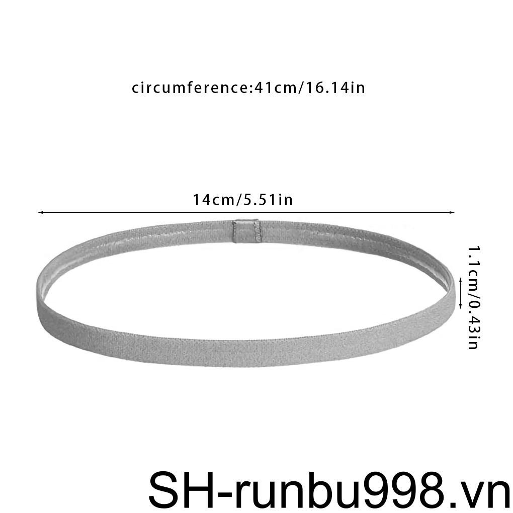 Set 3 Băng Đô Silicone Chống Trượt Co Giãn Tập Thể Thao Unisex