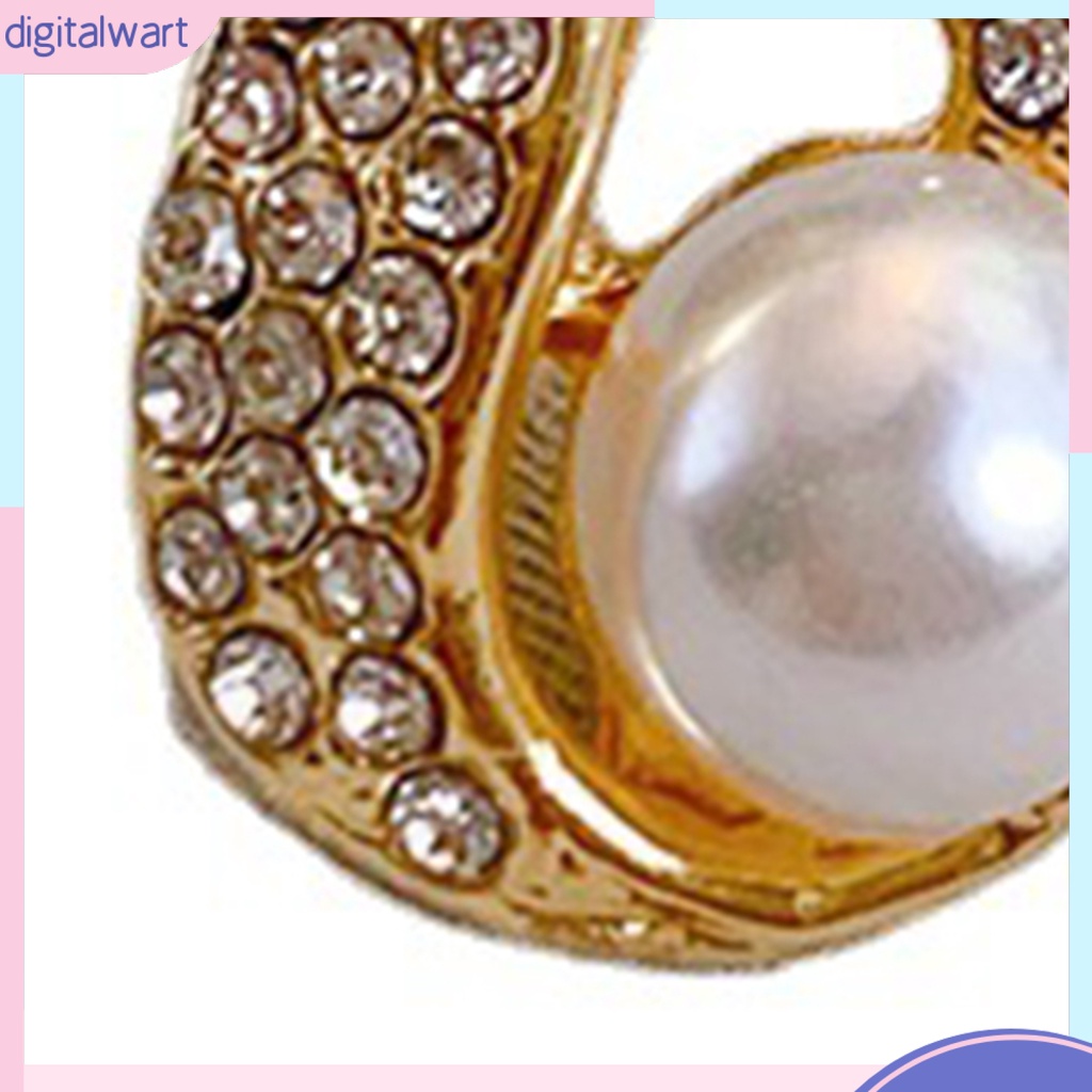 1 Đôi Bông Tai Hình Giọt Nước Đính Ngọc Trai Giả Sang Trọng Bắt Mắt