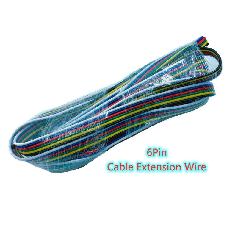 Dây Cáp Nối Dài 10M / 5M 2pin / 3pin / 4pin / 5Pin / 6pin 22AWG Cho Dây Đèn Led RGB / RGBW 5050 CCT WS2811 WS2812 3528