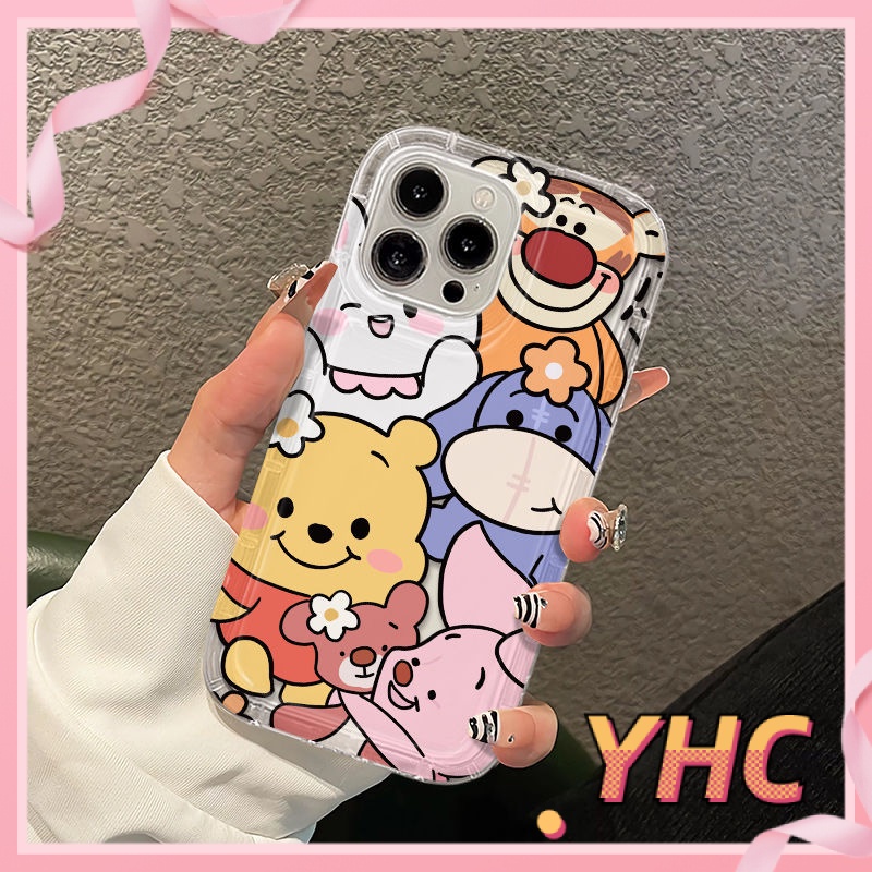 Ốp Lưng iPhone Túi không khí Pooh hoạt hình, vỏ mềm trong suốt chống rơi Cho Iphone 6 / 6S / 6splus / se / 7 / 7plus / 8 / 8plus / X / xs / xsmax / 11 / 12 / 13 / 14 / Plus / pro / pro max-718