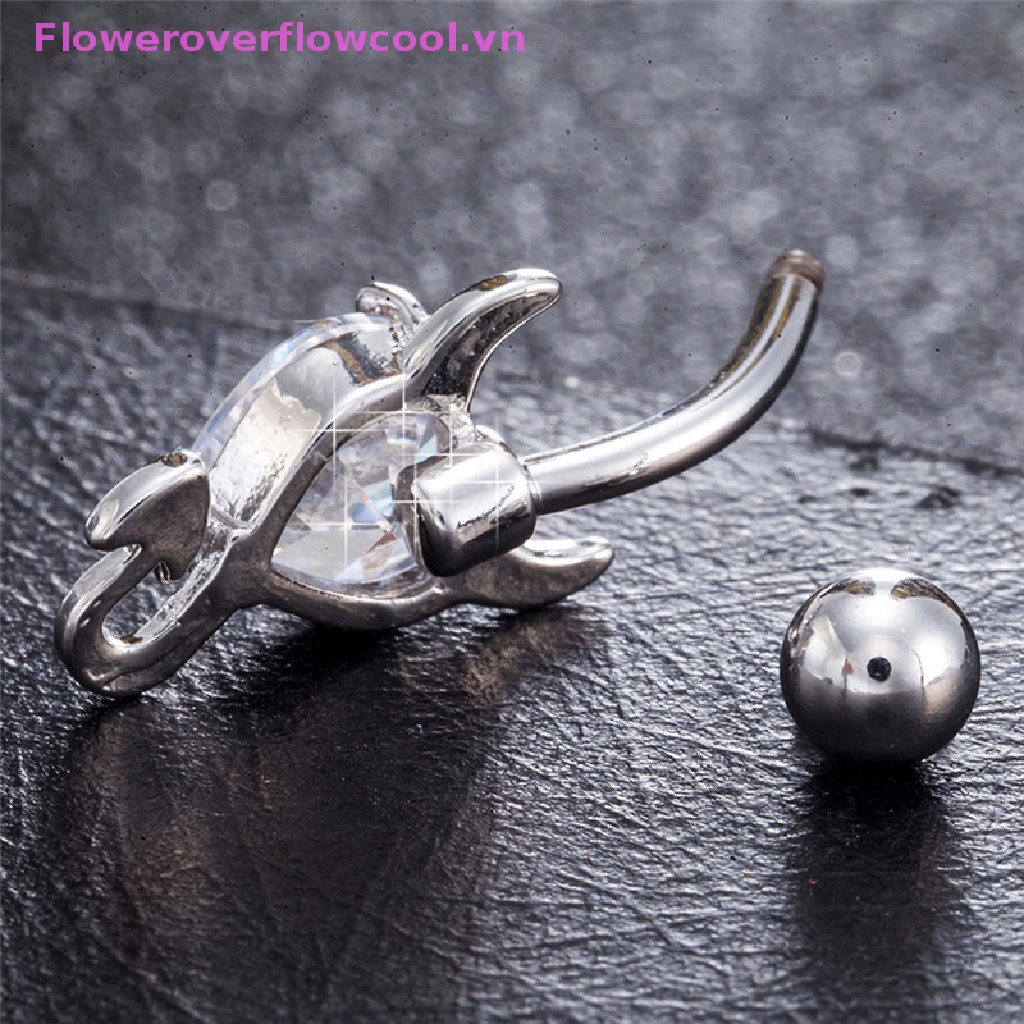 Khuyên RốN HìNh Tim ĐíNh Đá Xinh XắN