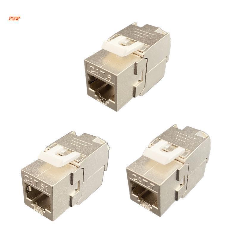 Giắc Cắm Chuyển Đổi Từ RJ45 Sang LSA Cat6 Cat6A Cat7 STP Bằng Hợp Kim Kẽm