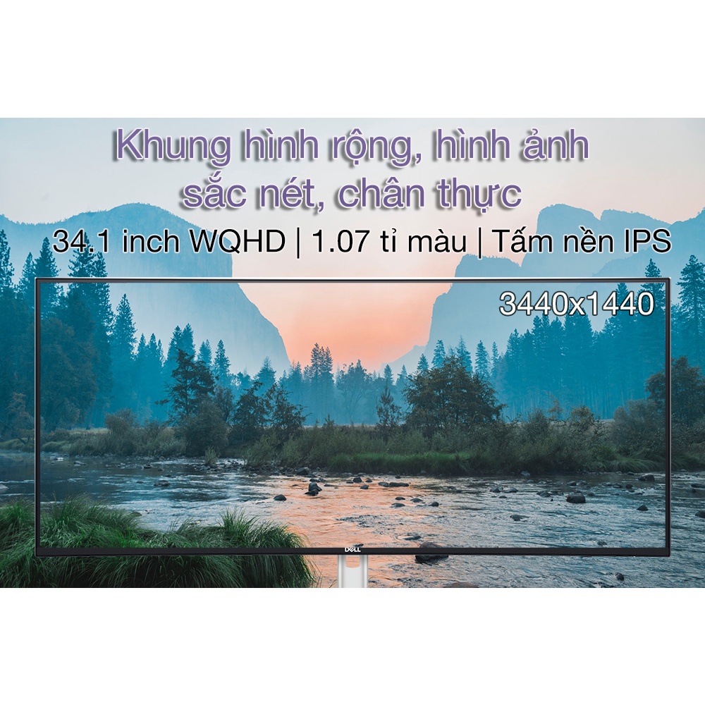 Màn hình cong máy tính Dell UltraSharp U3421WE 34" IPS 2K RJ45 USB 3.2 -Chính Hãng