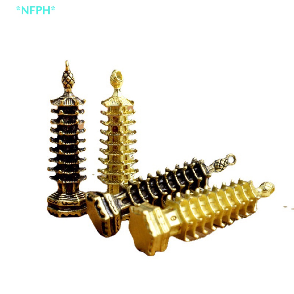 Nfph &gt; Móc Khóa Xe Hơi Bằng Đồng Thau Chín Tấc Hình Tháp Cicada Truyền Thống Trung Hoa Làm Quà Tặng Cho Học Sinh Mới