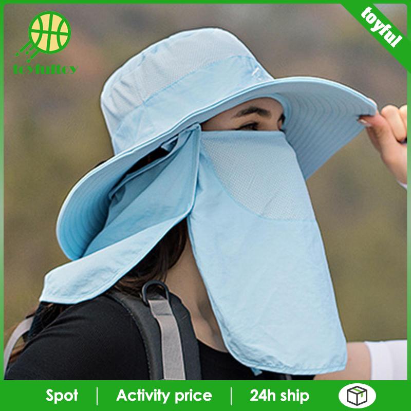 Mũ Sombrero Bảo Vệ Mặt Cổ Chống Nắng Dành Cho Đi Bộ Đường Dài Du Lịch