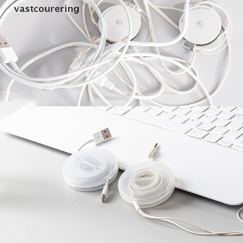 Hộp Tròn Đựng Dây Cáp Dữ Liệu al Di Động Tiện Dụng