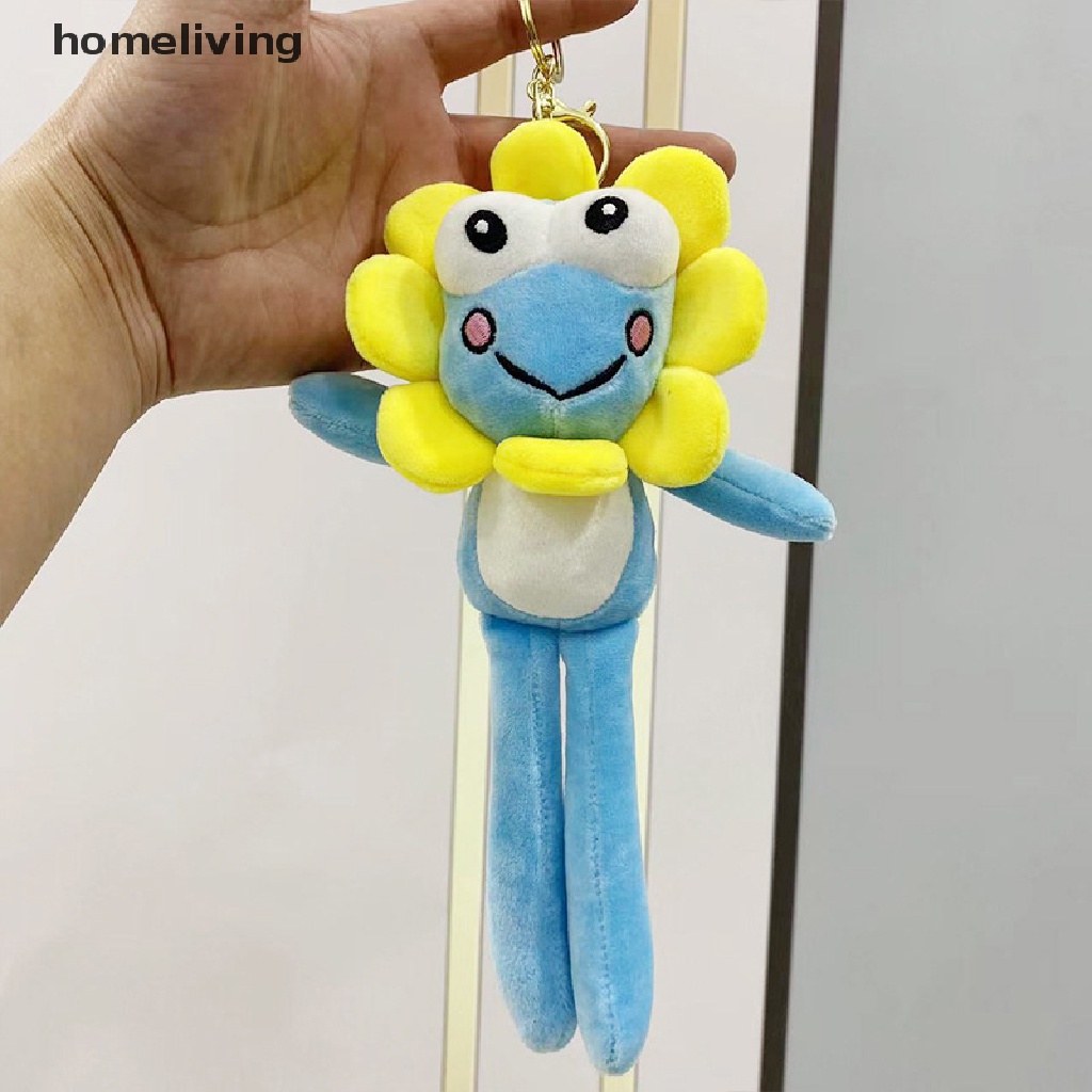 1 Móc Khóa Hình Hoa Hướng Dương / Ếch Nhồi Bông Hoạt Hình Màu Sắc Ngẫu Nhiên