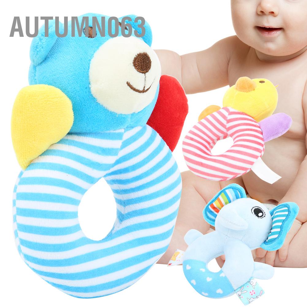 Autumn063 Hand‑Crank Đồ chơi sang trọng Giáo dục xếp hình lục lạc cho trẻ mới biết đi Quà tặng em dễ chịu