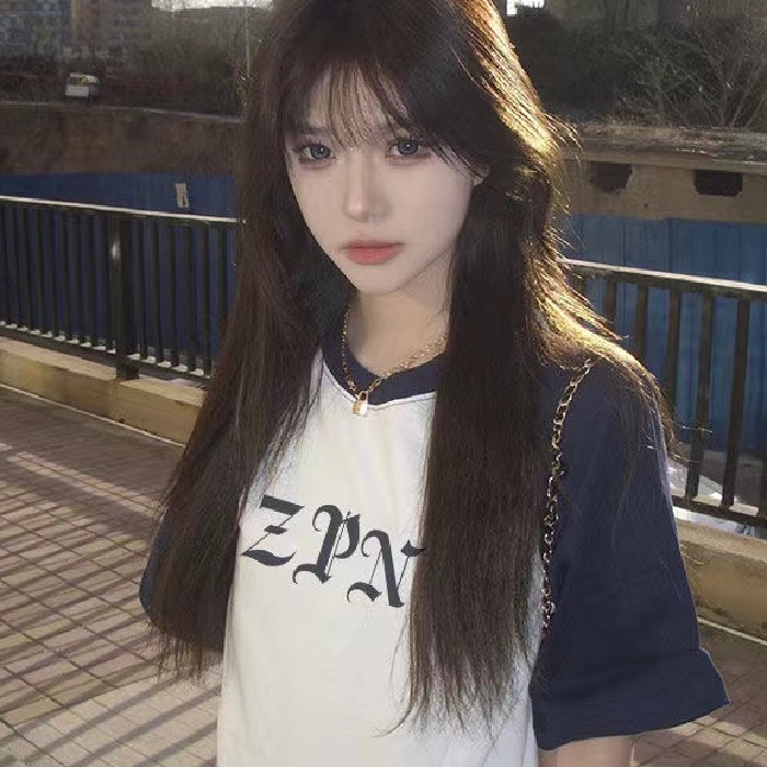 Áo Thun Cotton Tay Ngắn Dáng Rộng In Họa Tiết Phong Cách Hàn Quốc Mới Cho Nữ