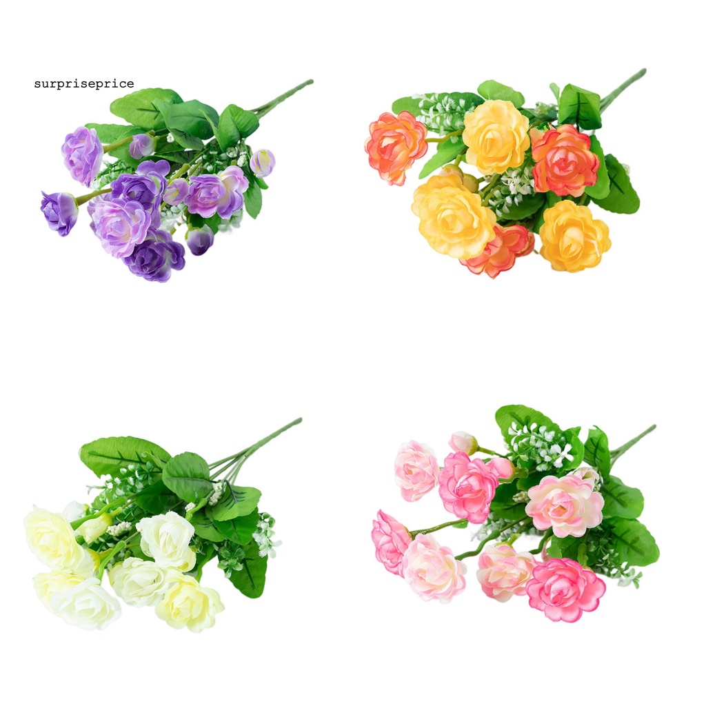 Nhánh Hoa Hồng Giả Không Phai Màu Trang Trí Tiệc Sinh Nhật / SPA