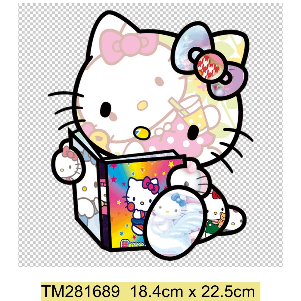Sticker Ủi Thêu Hình Mèo kitty Dễ Thương
