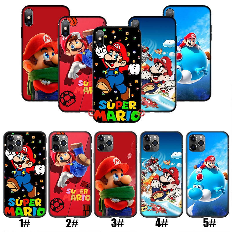 Ốp Điện Thoại Hình Super Mario Cho iPhone 12 13 Pro X XS Max Mini 129IOP