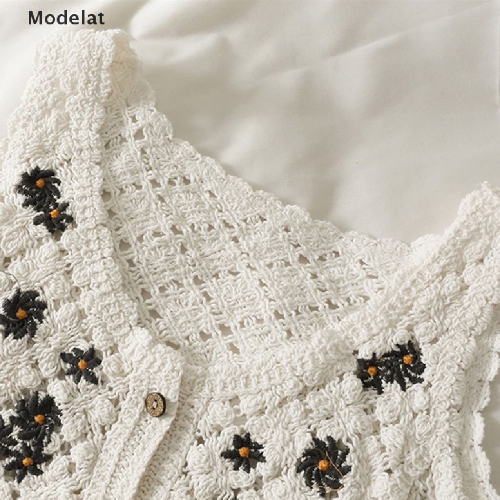 Áo dệt kim thêu GJCUTE MFC họa tiết phong cách dân tộc retro dành cho nữ