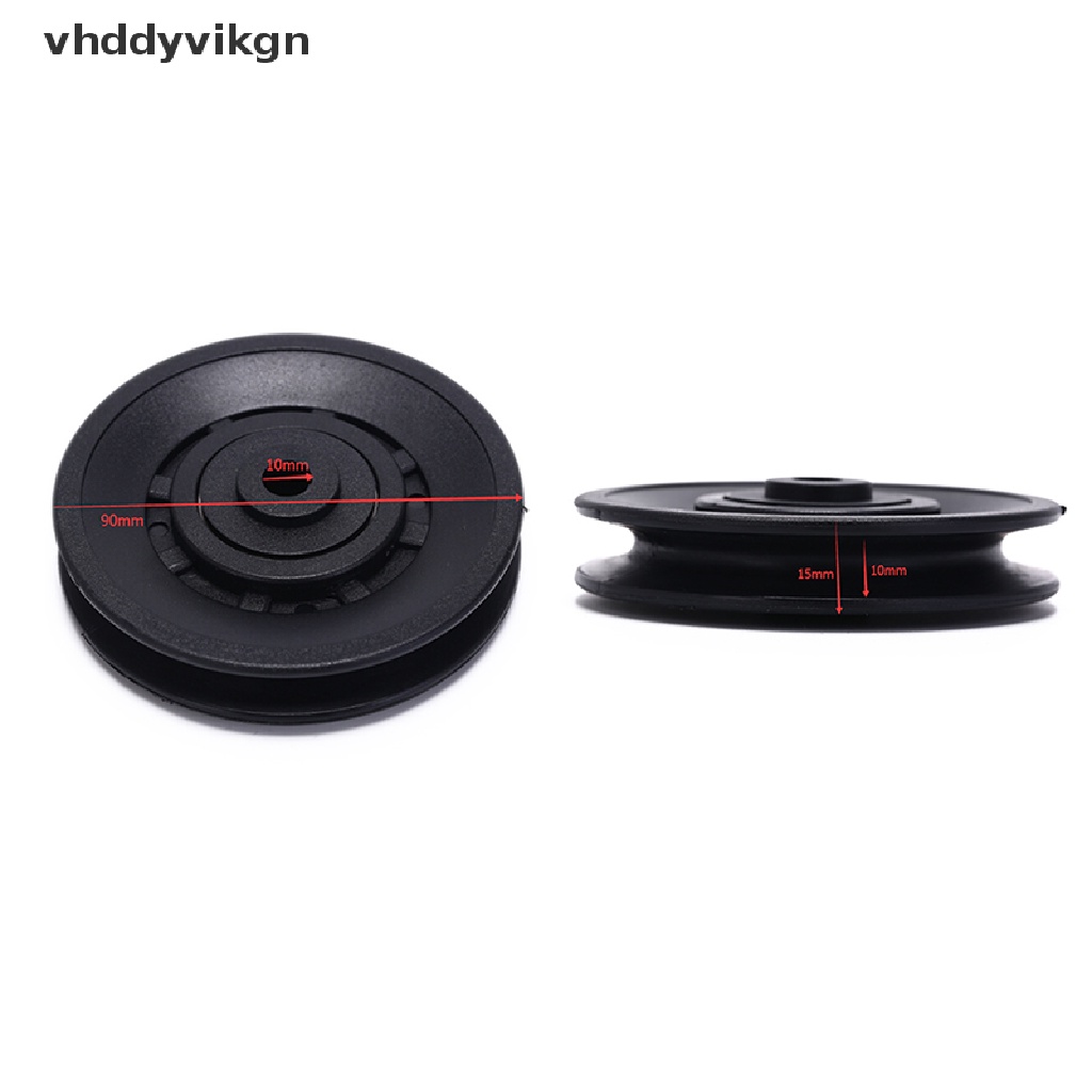 1 Bánh Xe Ròng Rọc Có Dây Cáp Màu Đen 90mm Dùng Để Tập gym Vn VN