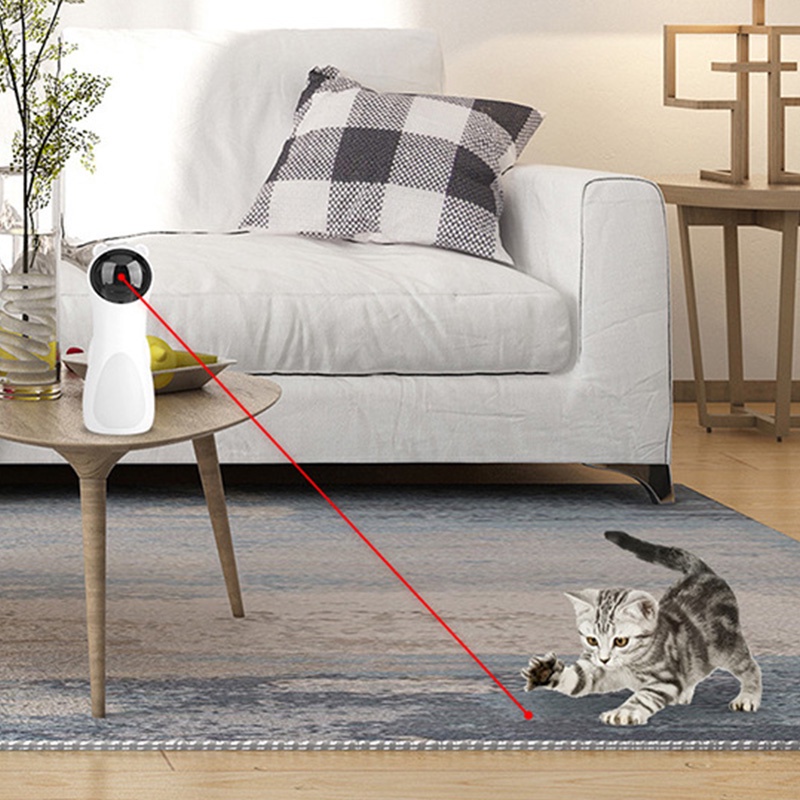 HamshMoc Đồ Chơi Đèn Laser Tự Động Có Thể Sạc Lại Giúp Giảm Căng Thẳng Dành Cho Mèo Cưng