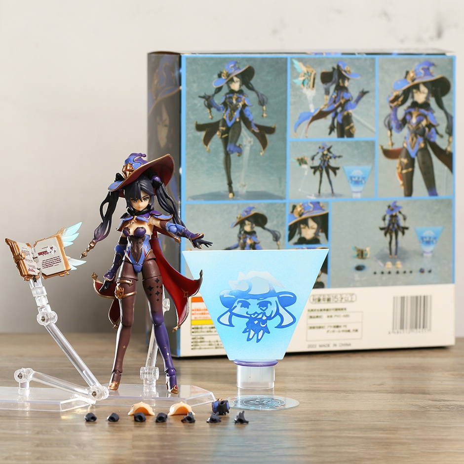 Búp bê tượng Genshin Impact Mona Megumis figma No. 548 (Mirror Reflection of Doom) Đồ chơi mô hình m