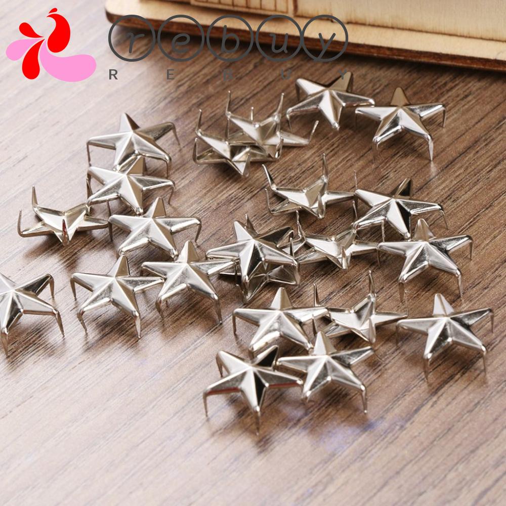 Bộ 100 Đinh Tán Kim Loại Chất Lượng Cao Thời Trang Dùng Trang Trí Mũ / Túi Xách