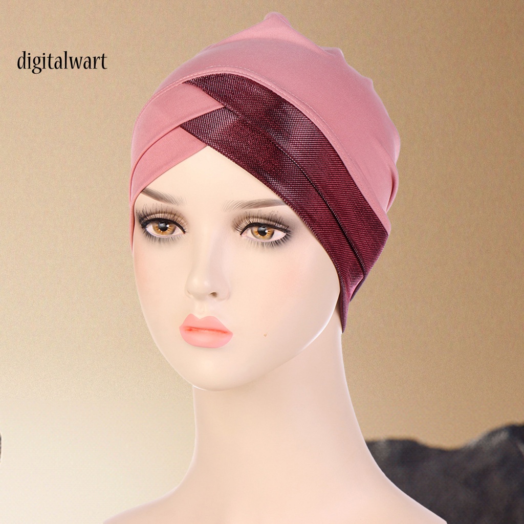 Kỹ Thuật Số| Mũ Trùm Đầu Thiết Kế Đan Chéo Gọn Nhẹ Co Giãn Thời Trang Cho Nữ