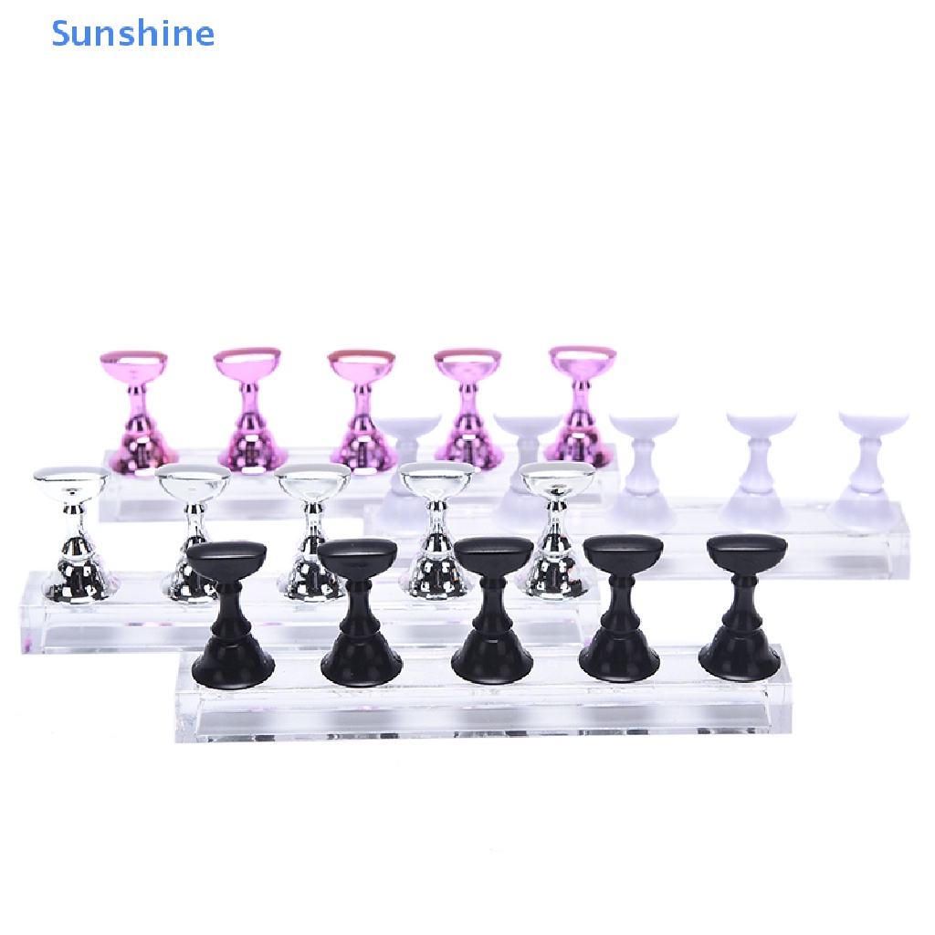 1 Bộ Giá Đỡ Trưng Bày Móng Tay Bằng Acrylic Pha Lê