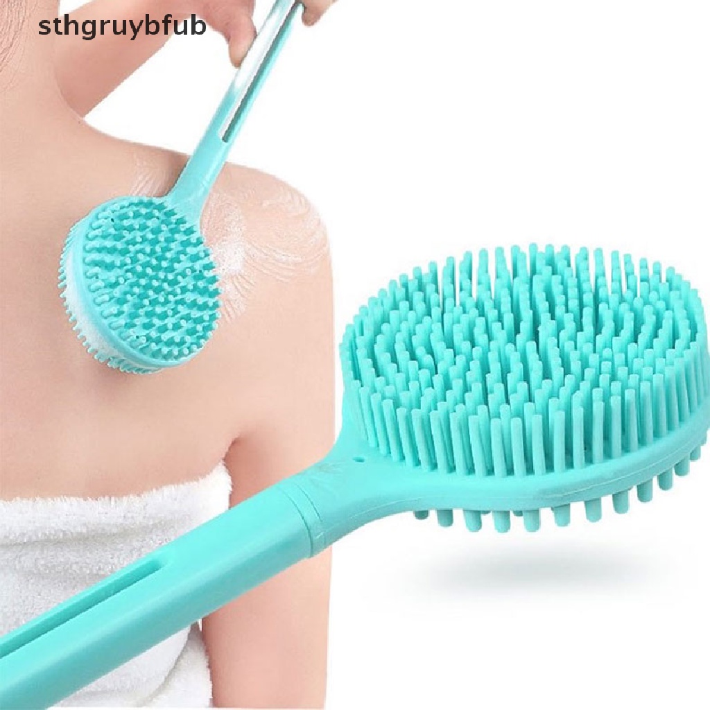 Bàn Chải Silicon Cán Dài Chà Lưng Khi Tắm Tiện Dụng