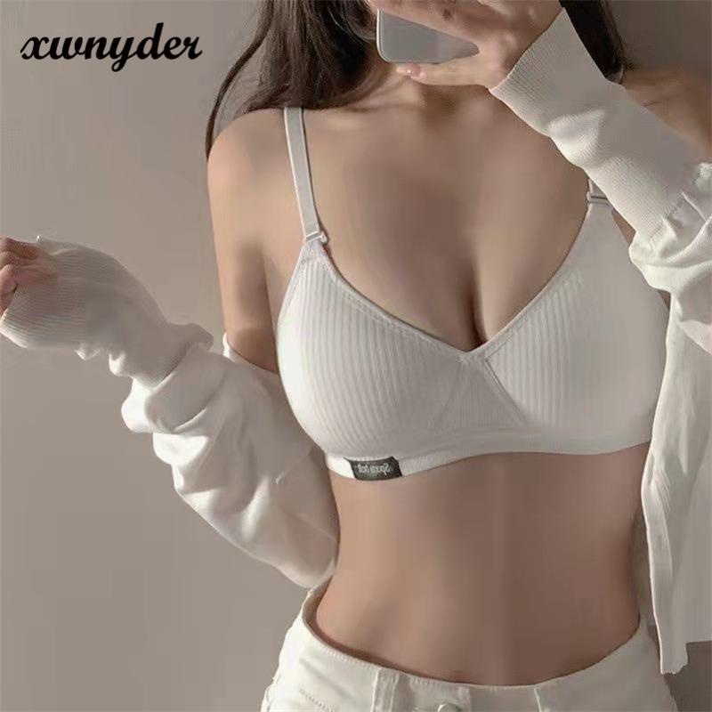 Áo Ngực Cotton Không Đường May Size 32-38AB Thời Trang Gợi Cảm Cho Nữ