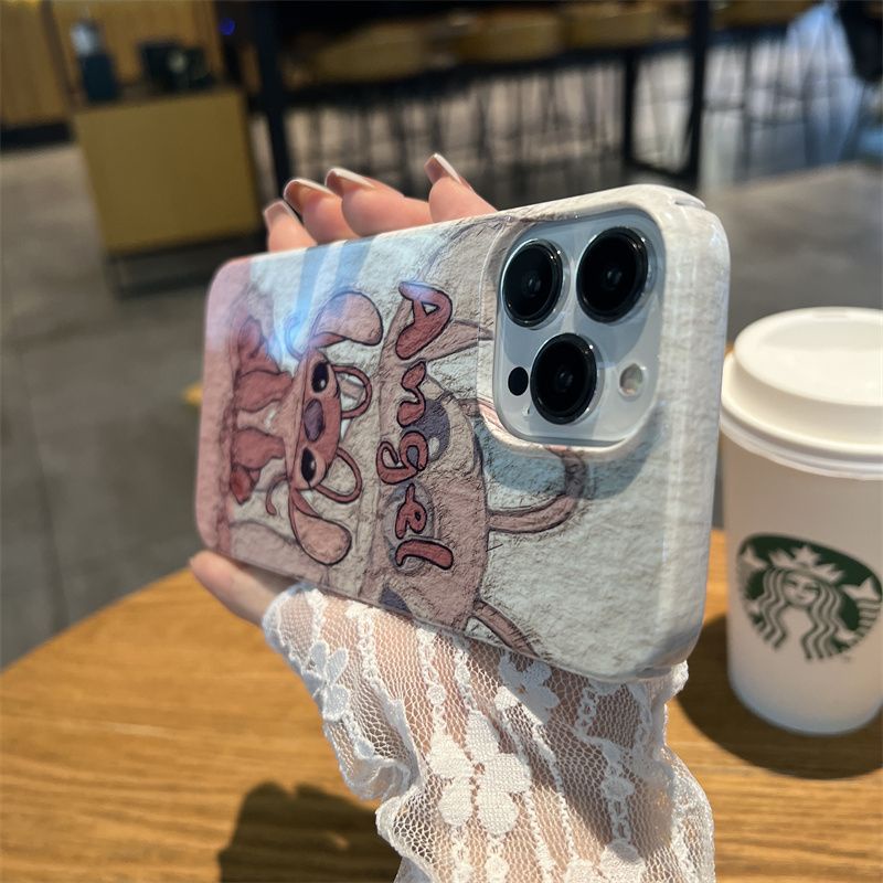 Ốp Điện Thoại Cứng Hình Stitch Sơn Dầu Cho iphone13promax 11promax 12promax 8plus 14promax