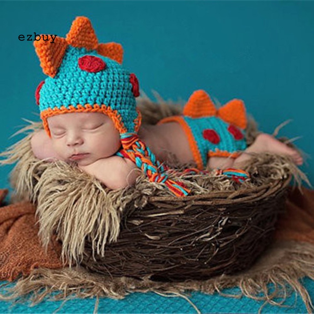 Quần Lót Dệt Kim Hình Khủng Long Hoạt Hình Dùng Chụp Ảnh Cho Bé Sơ Sinh