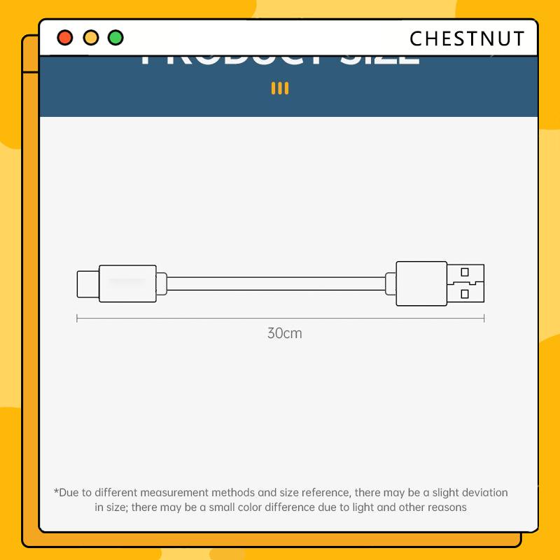 2A Cáp Sạc Type C USB  30cm Cho điện thoại OPPO/VIVO/Huawei/XiaoMi-CT