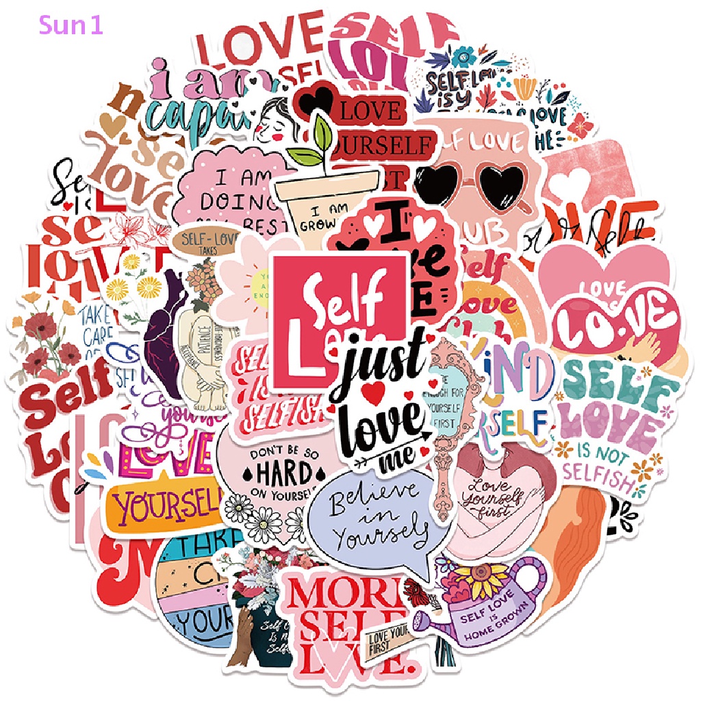 Set 50 Sticker Graffiti Dán Trang Trí Laptop Ghi Ta Ván Trượt Điện Thoại