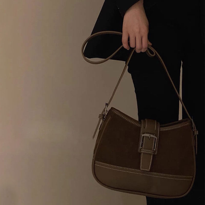 MISCHA Túi Xách Da pu Mềm Phong Cách retro Thời Trang Cho Nữ