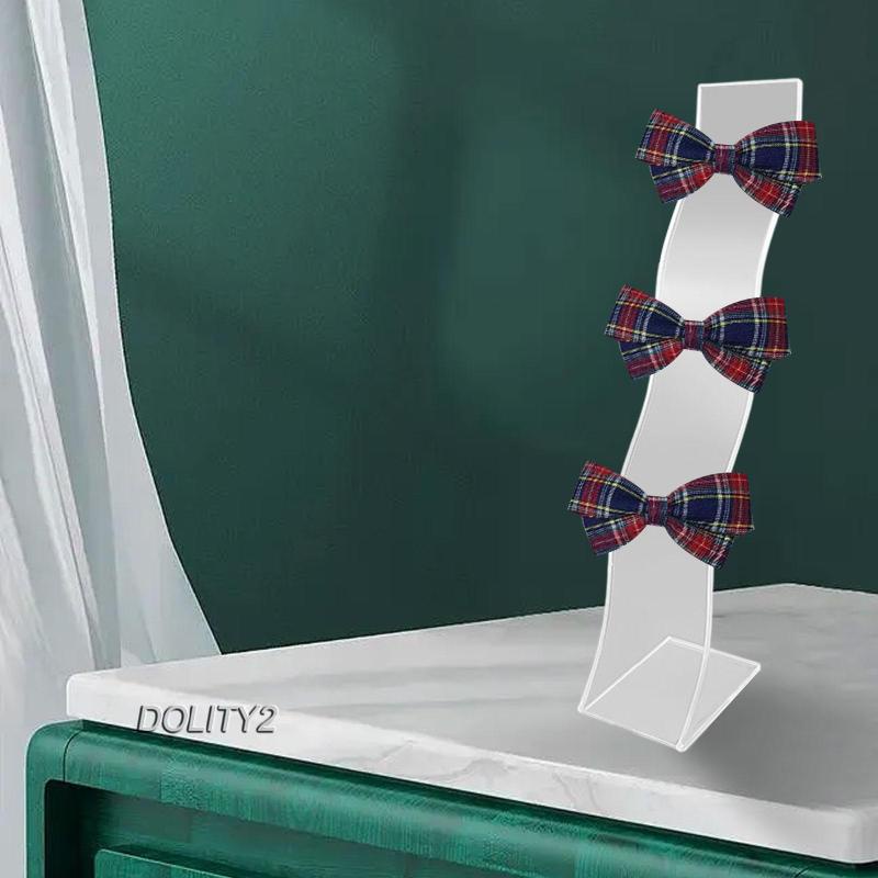 Set 2 Kẹp Cố Định Băng Đô Hình Chữ L Màu Đen