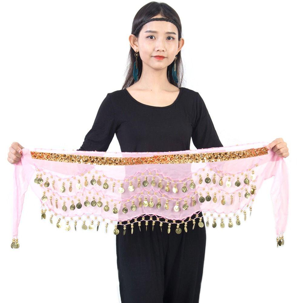 Chân Váy Múa Bụng Đính Kim Sa Lấp Lánh Quyến Rũ