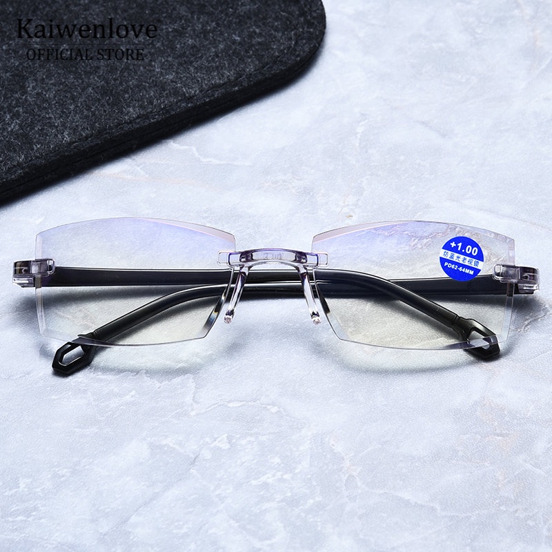 * Hàng Có Sẵn * Kính Đọc Sách Thời Trang Chống Ánh Sáng Xanh Lam Độ Cứng Cao Sapphire Cho Nam Và Nữ