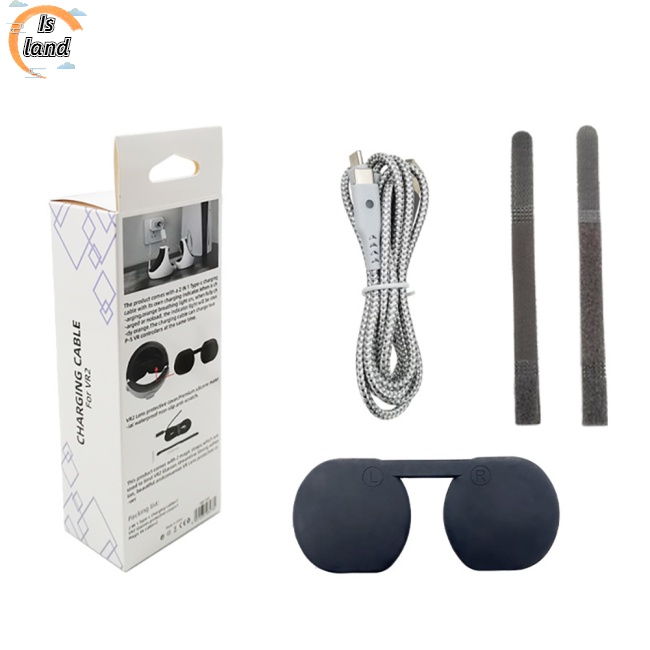 Dây Cáp Sạc Loại C 2 Trong 1 Kèm Vỏ Bảo Vệ Cho Tay Cầm Chơi Game PS VR2