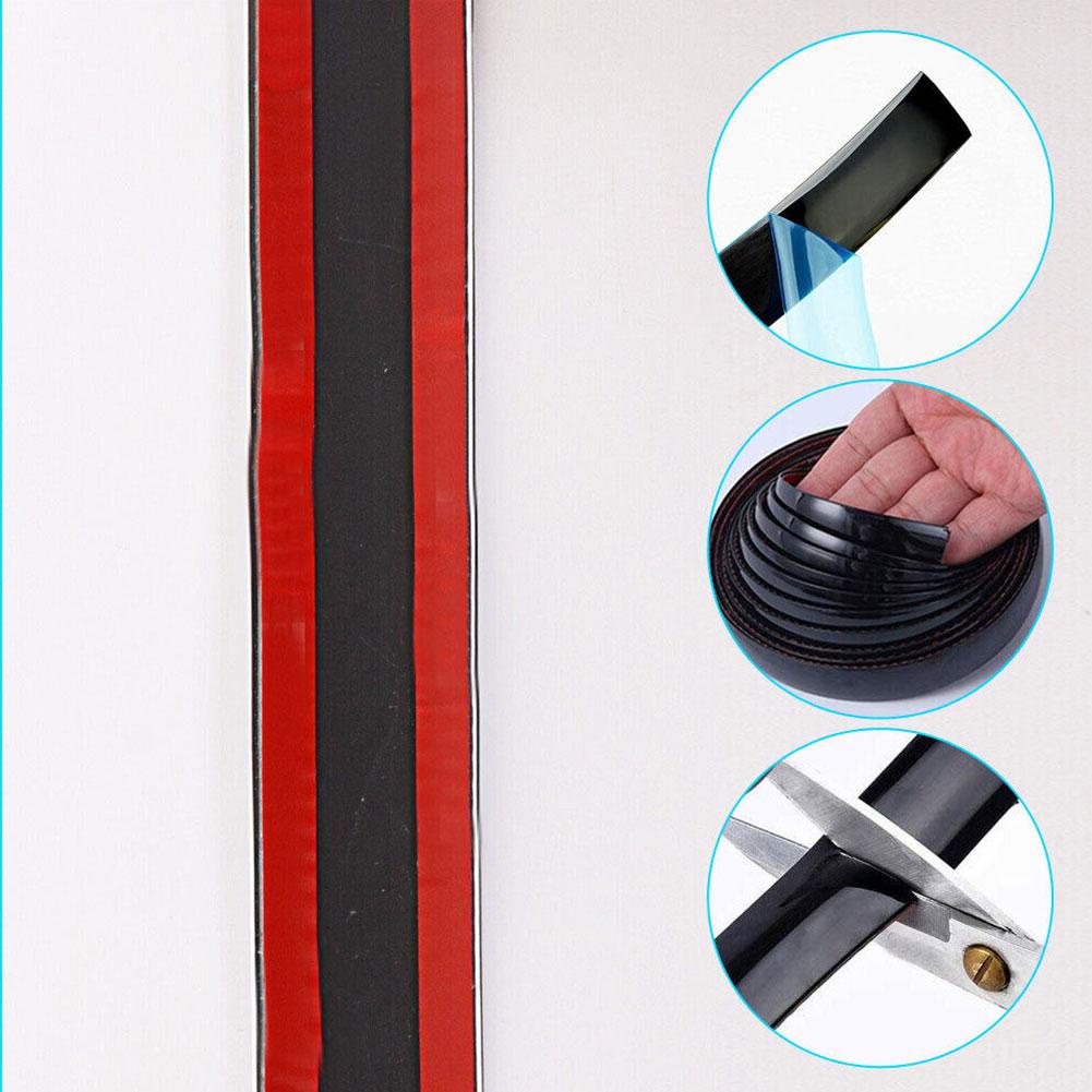 Dải Dán Bảo Vệ Cửa Xe Hơi Bằng Cờ Rôm Màu Đen Sang Trọng Tiện Dụng V5M