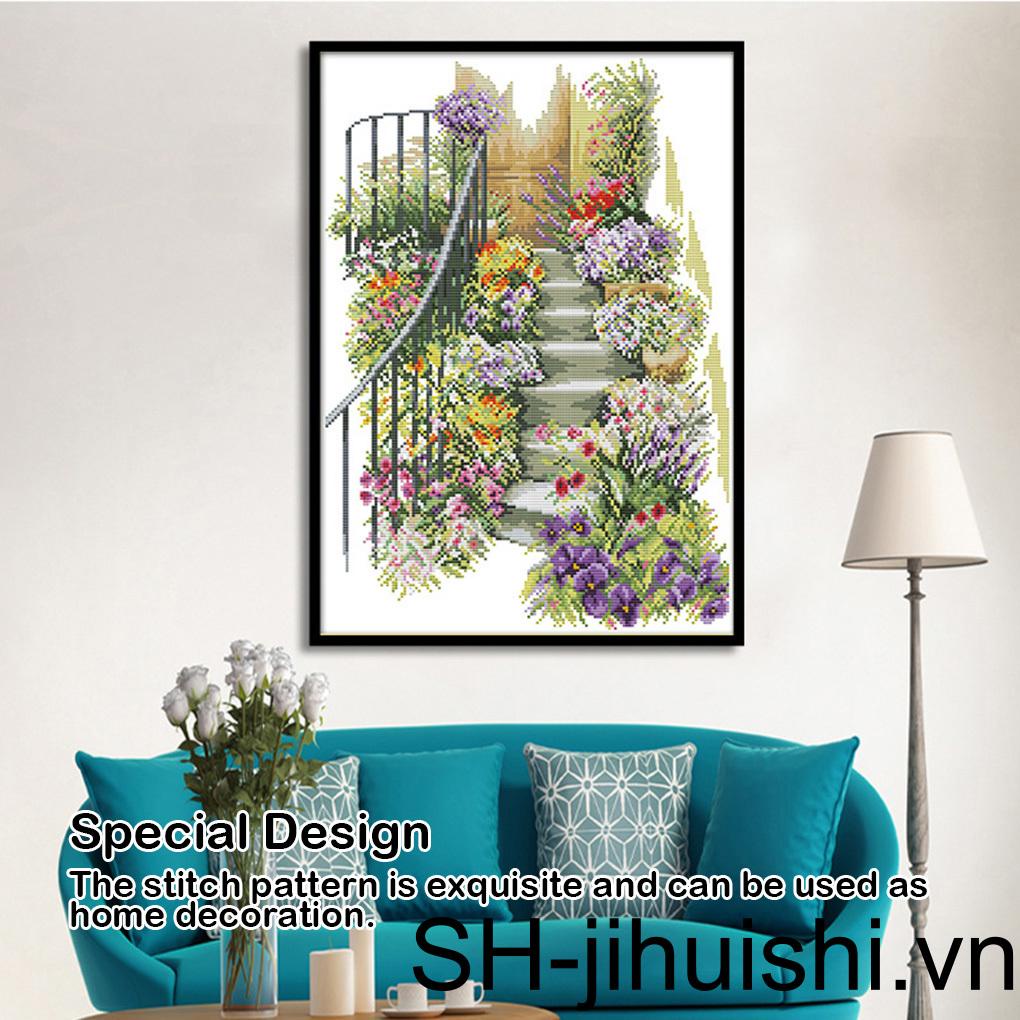 Bộ Dụng Cụ Thêu Tranh Hình Phong Cảnh Trang Trí Nhà Cửa