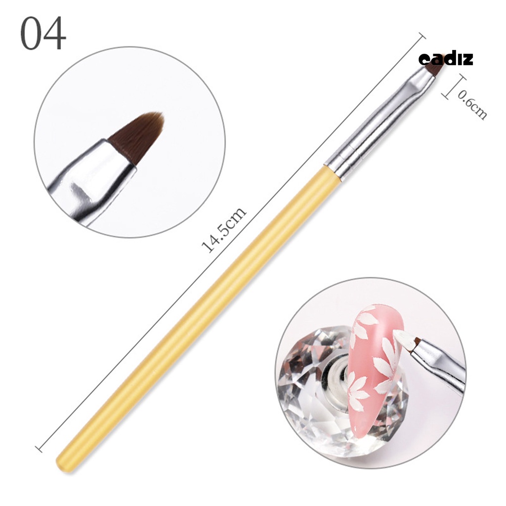 Cọ Vẽ Móng Tay Nghệ Thuật Bằng Sợi Nylon Siêu Nhẹ Có Thể Tái Sử Dụng