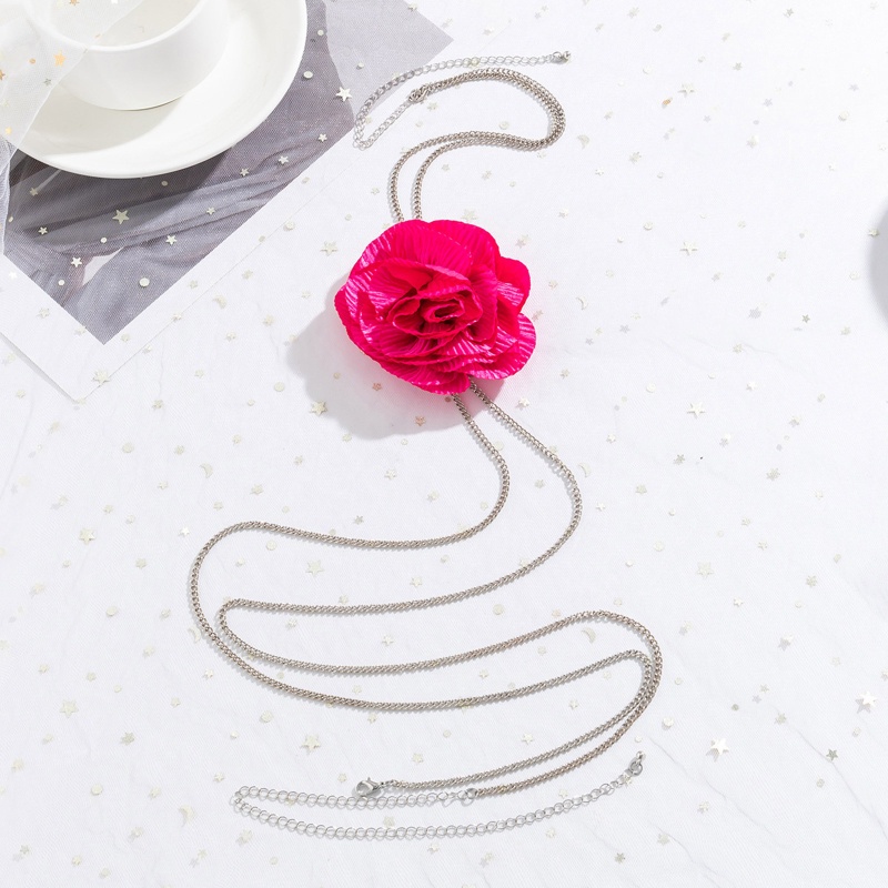 Dây Xích Đeo Hông Kèm Bông Hoa Bằng Sắt Thời Trang Quyến Rũ Cho Nữ