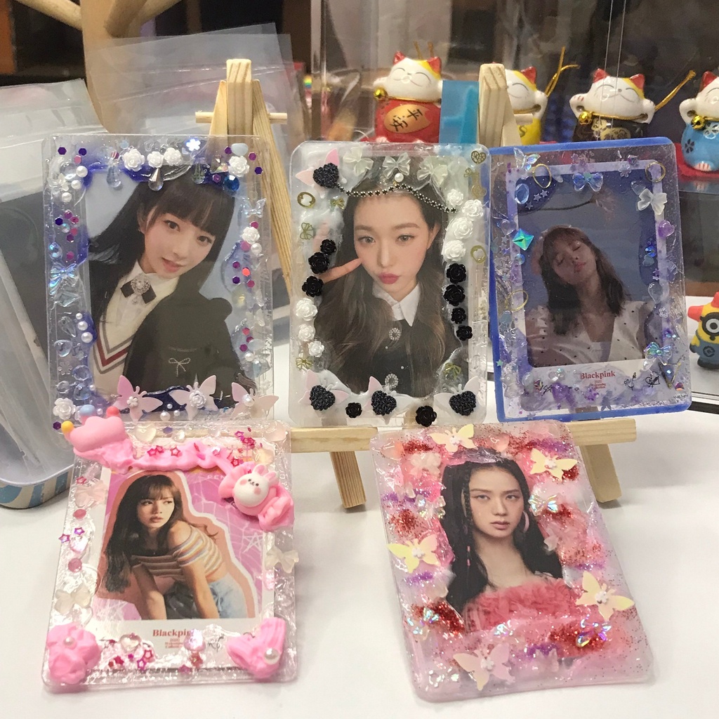 TOPLOADER DECOR KEM KEO, THẺ ĐỰNG CARD TRANG TRÍ KEM KEO DỄ THƯƠNG 06