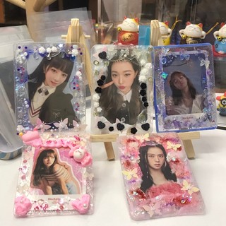 Toploader decor kem keo, thẻ đựng card trang trí kem keo dễ thương 06