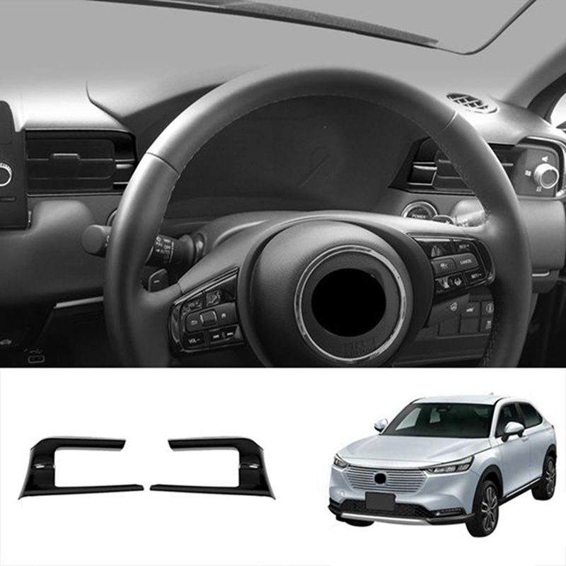 Khung Viền Lỗ Thông Gió Xe Hơi Màu Đen Bóng Cho Honda HRV HR-V Vezel 2021 2022 2023