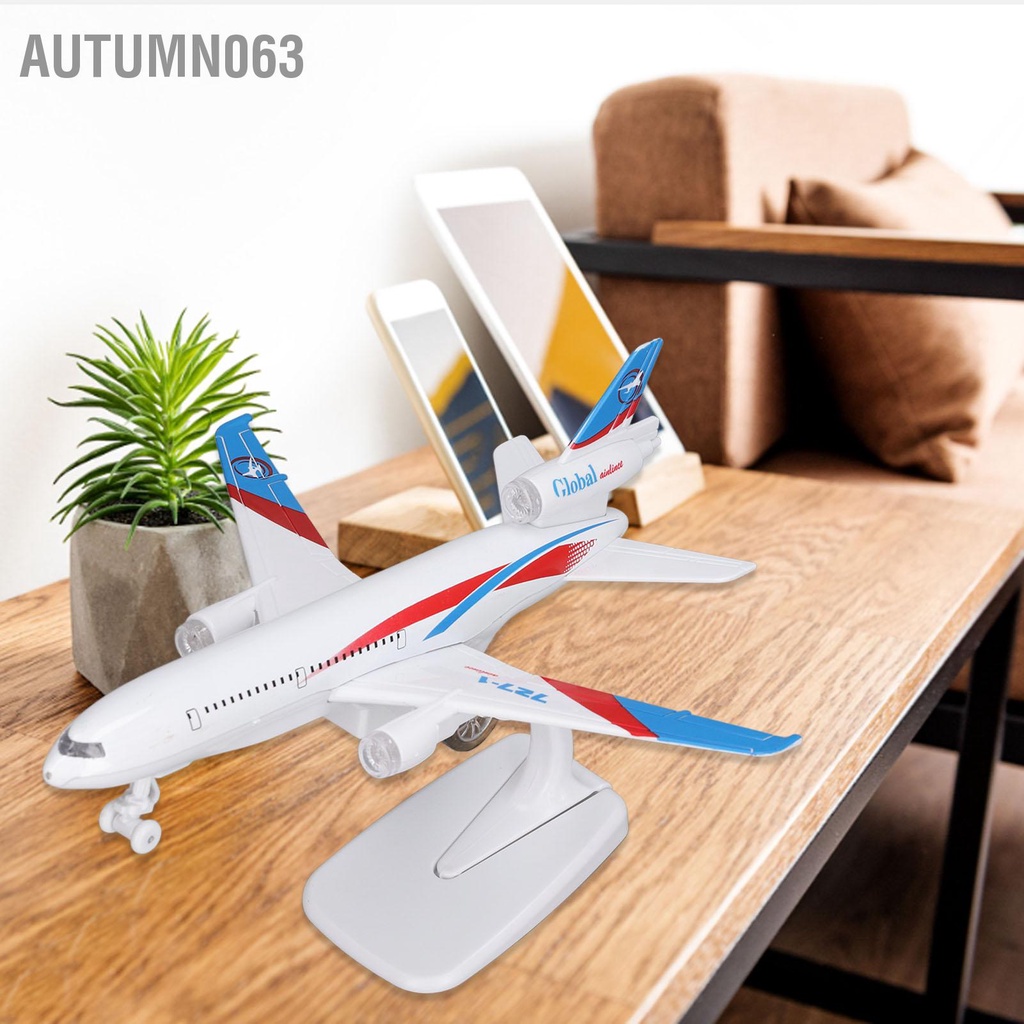 Autumn063 Mô Hình Máy Bay Phỏng Kéo Lại Chức Năng Âm Thanh Và Đèn Hợp Kim Diecast Đồ Chơi Cho Bộ Sưu Tập Quà Tặng