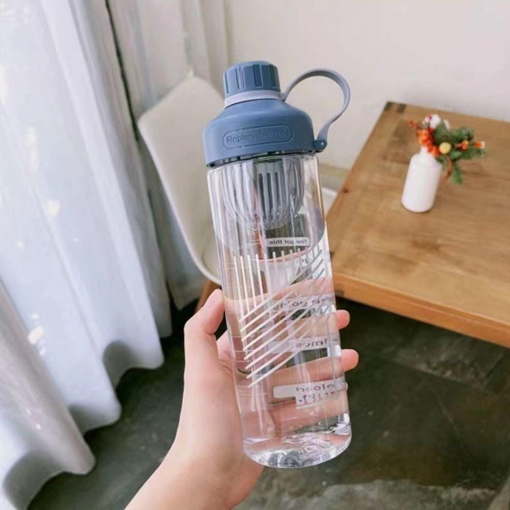 Bình Nước Thể Thao Bằng Nhựa Dung Tích Lớn Có Chia Tỉ Lệ Tiện Dụng