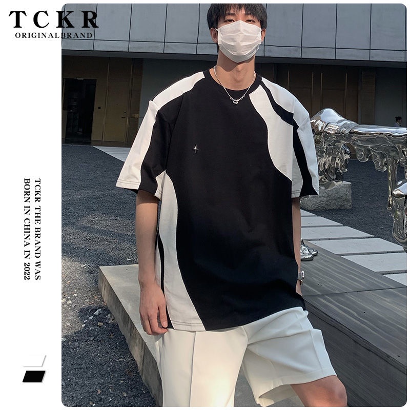 Áo Thun Tay Ngắn Màu Sắc Thời Trang Mùa Hè Cho Nam