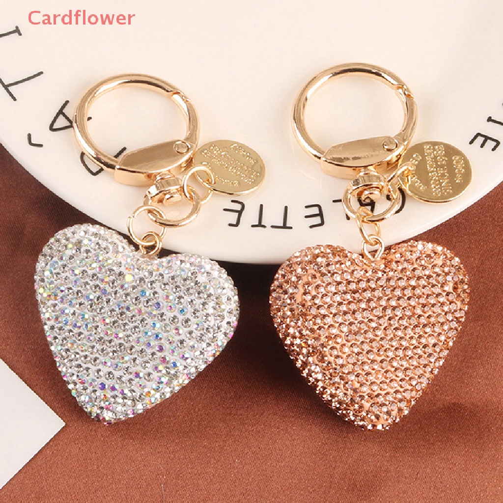 Móc Khóa Trái Tim Đính Đá Thời Trang Mới
