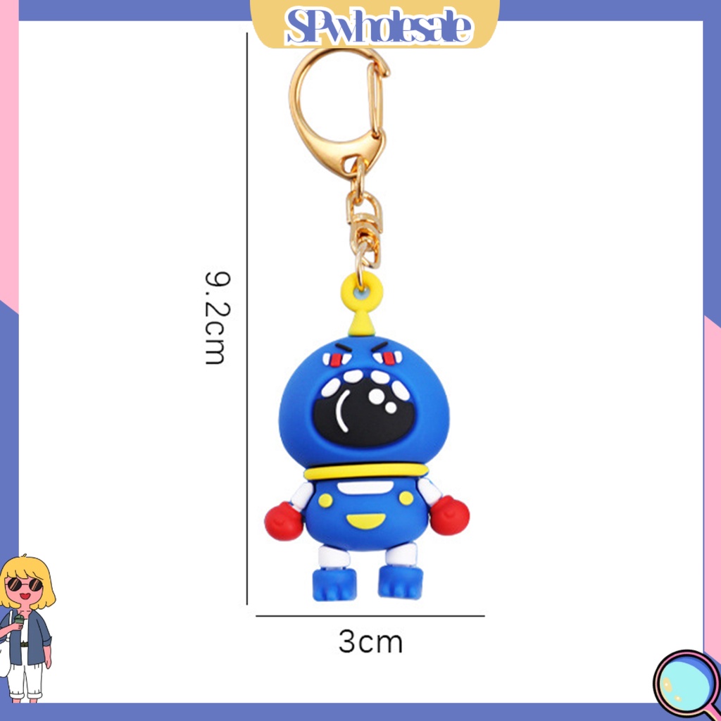 <SPwholesale> Móc Khóa Silicon Hình Phi Hành Gia Khủng Long 3D Hoạt Hình Dễ Thương