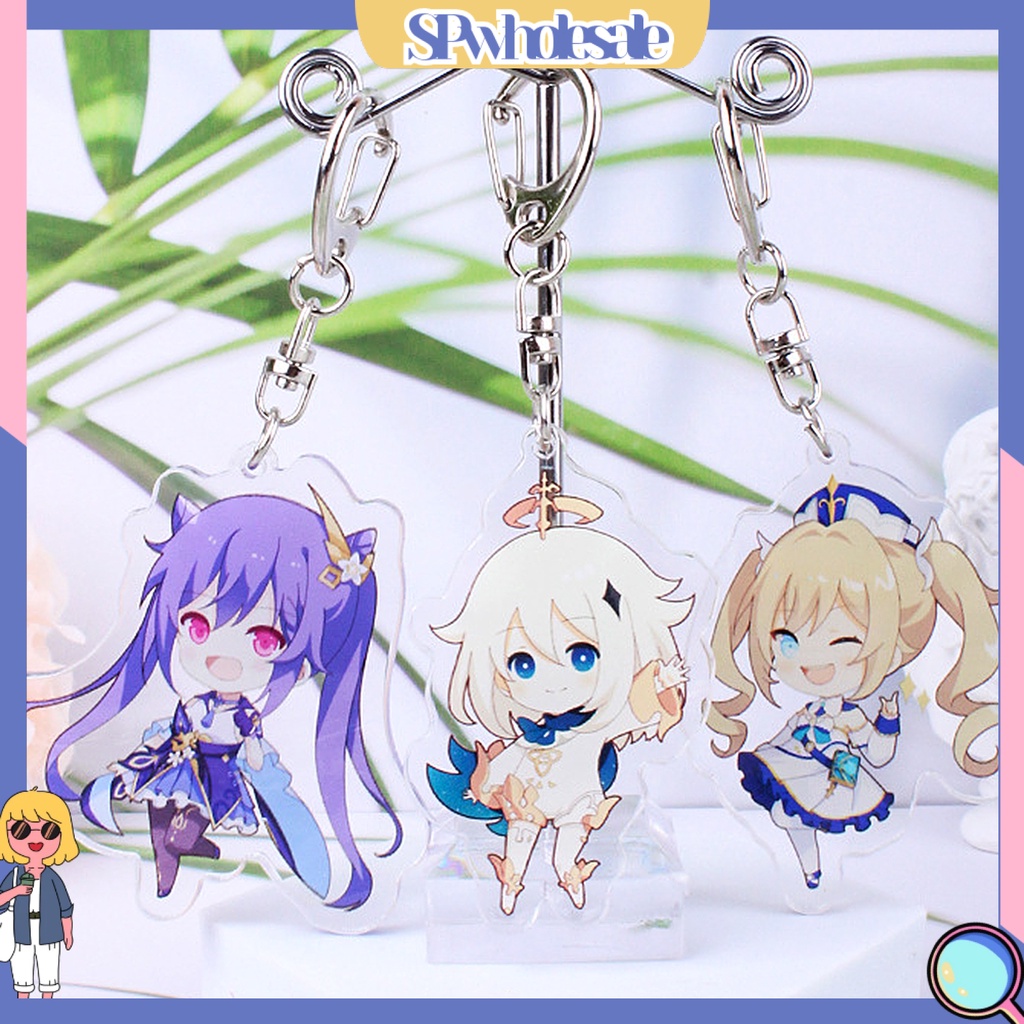 <SPwholesale> Móc Khóa Thiết Kế Nhân Vật Anime Tinh Tế Trọng Lượng Nhẹ Trang Trí Cho Nữ